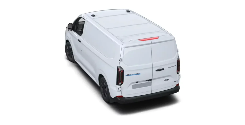 Ford-Transit-Custom-Van-BEV-83kWh-100kW-320-L1-Trend-trasera-blanco